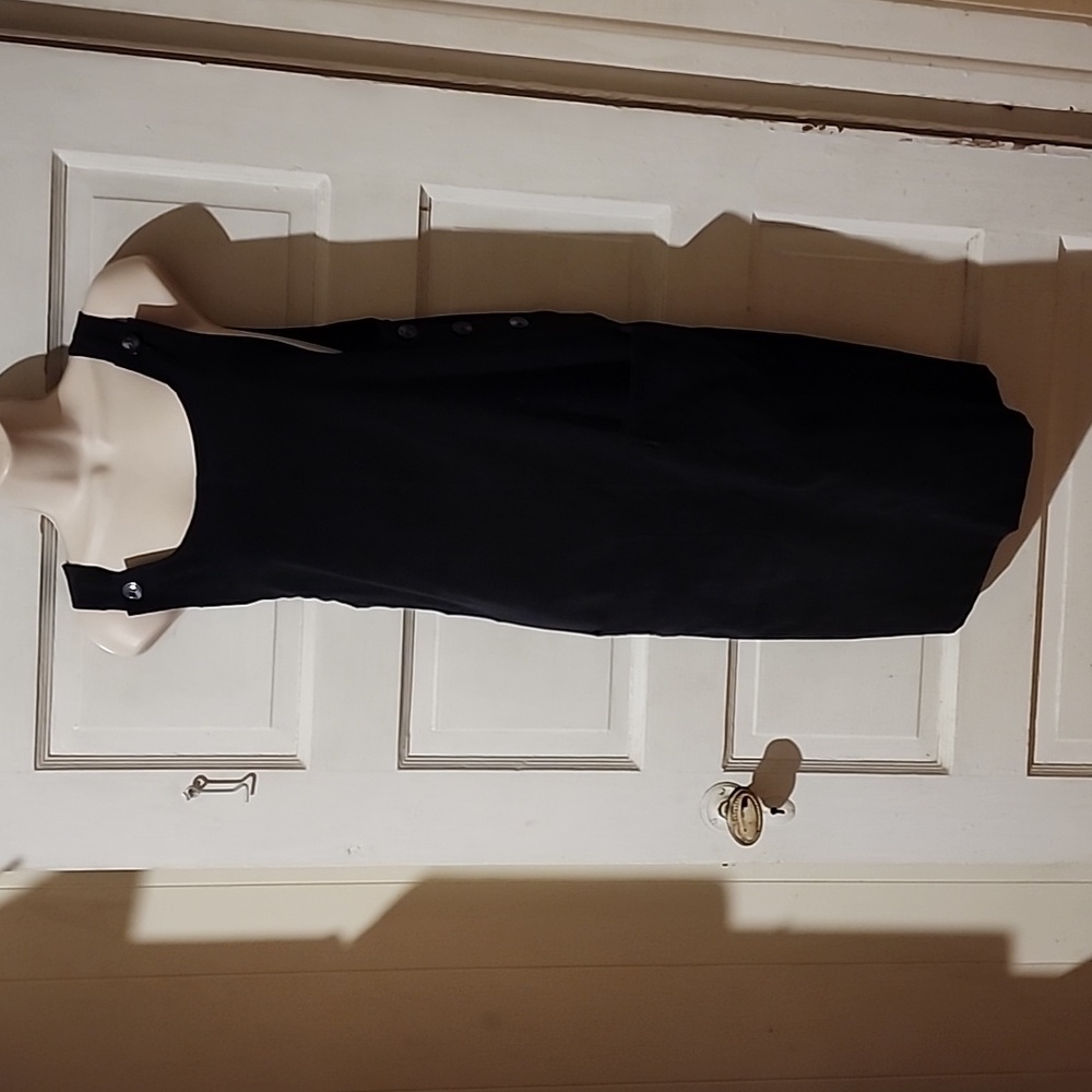 Notations Small Black Sleeveless Dress
